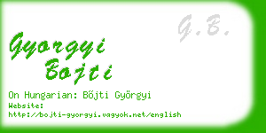 gyorgyi bojti business card